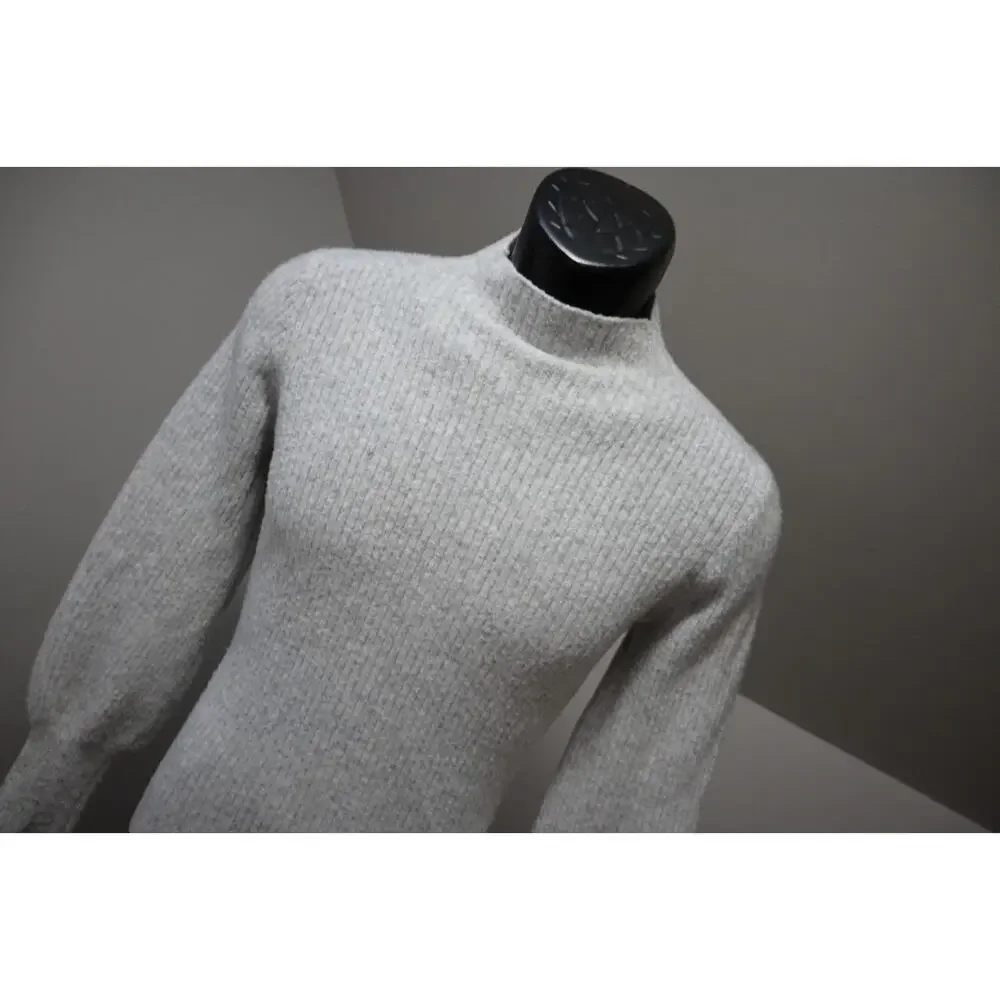 J Crew Turtleneck Sweater Acrylic‎ Blend Pullover Gray Casual Womens Size Small